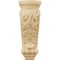 Ekena Millwork 7"W x 4"D x 20"H Large Farmingdale Acanthus Pilaster Corbel, Alder COR07X03X20FRAL - alternate 3
